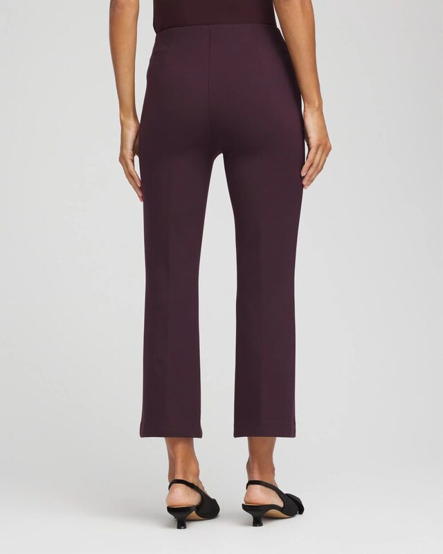 Juliet Feathered Flared Cropped Pants - image 3
